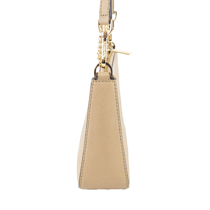 Michael Kors Beige Leather Crossbody Bag