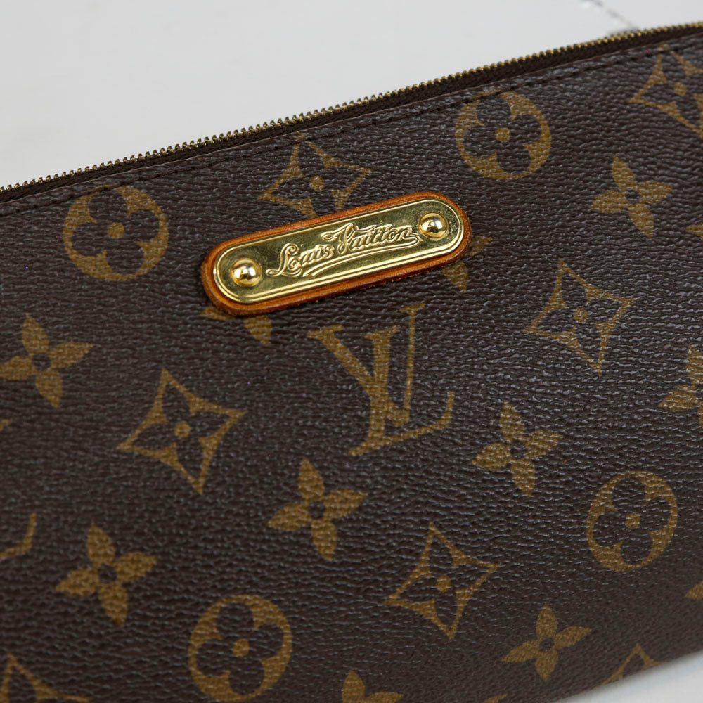 Louis Vuitton Monogram Coated Canvas Eva Pochette