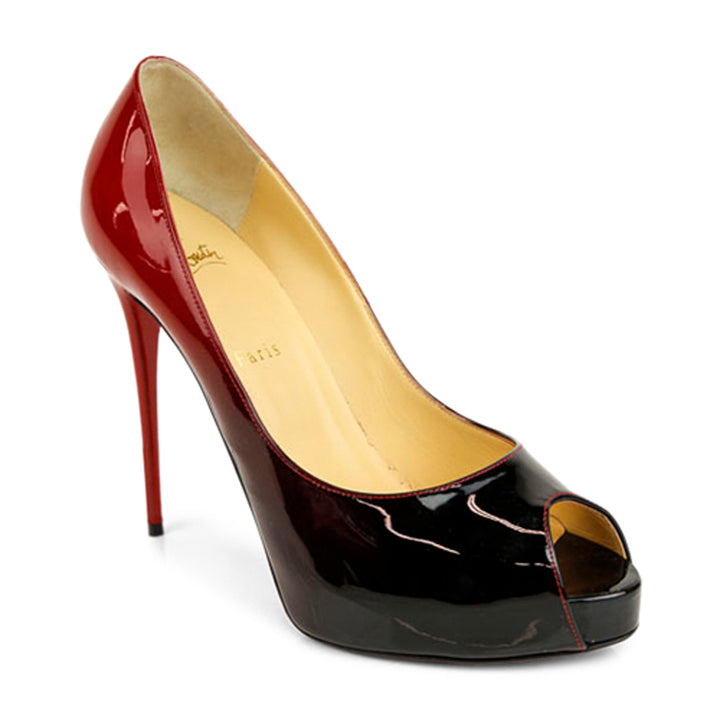 Christian Louboutin Ombré Patent Leather Platform Pumps