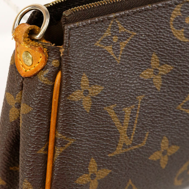 Louis Vuitton Monogram Coated Canvas Eva Pochette