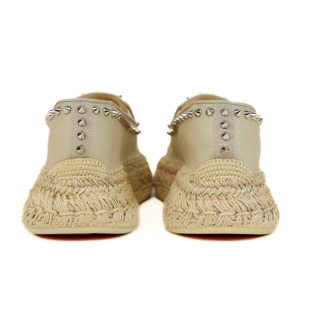 Christian Louboutin Espaboat Beige Canvas Espadrille Flats