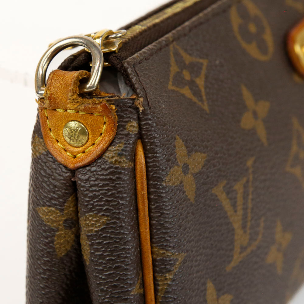 Louis Vuitton Monogram Coated Canvas Eva Pochette