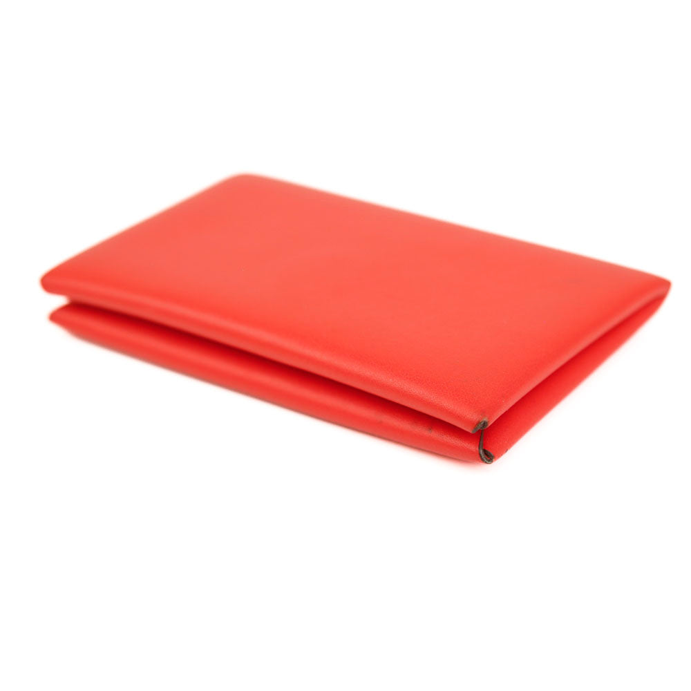 Hermès Coral Leather Calvi Card Holder