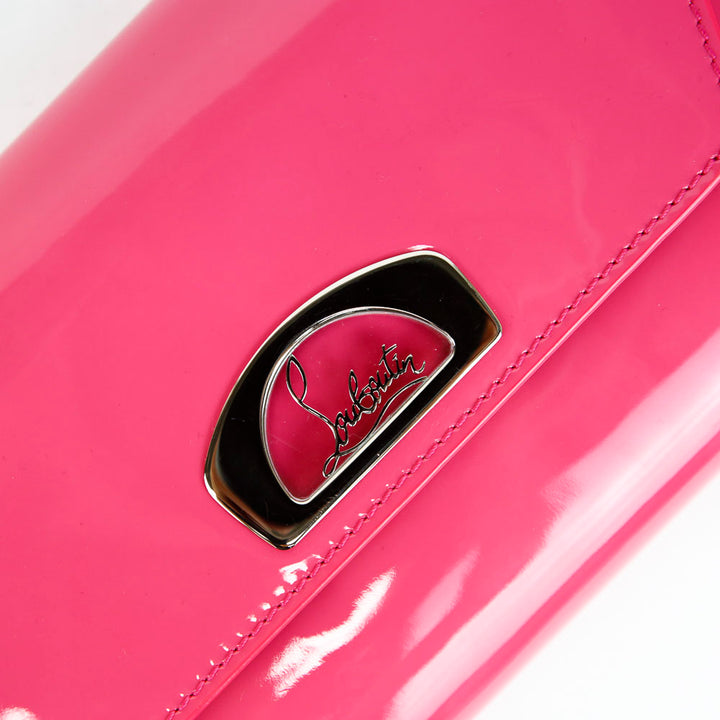 Christian Louboutin Hot Pink Patent Leather Vero Dodat Clutch