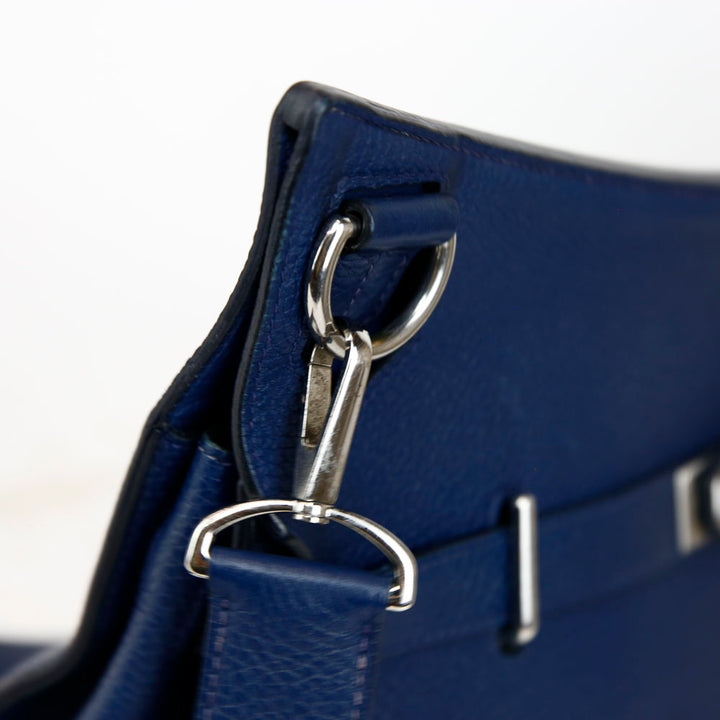 Hermès Navy Clemence Jypsiere 37 Messenger Bag