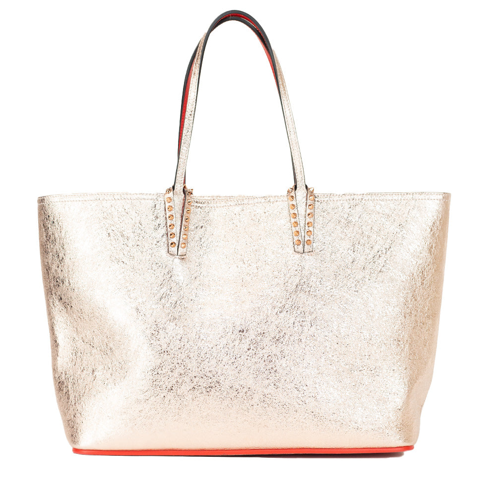 Christian Louboutin Cabata Rose Gold Metallic Tote Bag