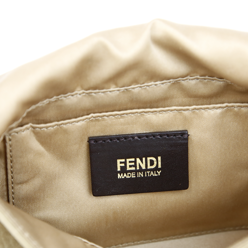 Fendi Beige Leather Mama Forever Mini Baguette