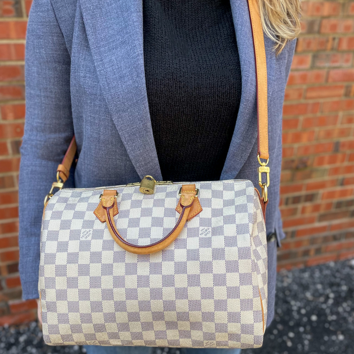 Louis Vuitton Damier Azur Speedy Bandouliere 30