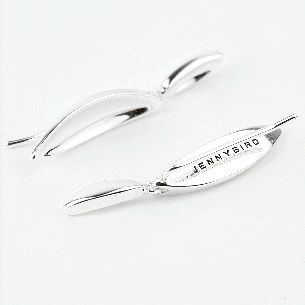 Jenny Bird Studio Climber Silver Earrings