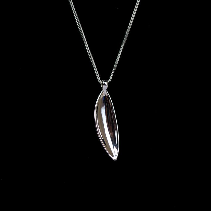 Jenny Bird Studio Pendant Silver Curb Chain Necklace