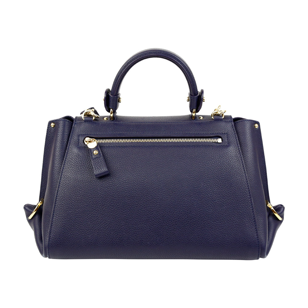 Salvatore Ferragamo Navy Sofia Satchel Bag