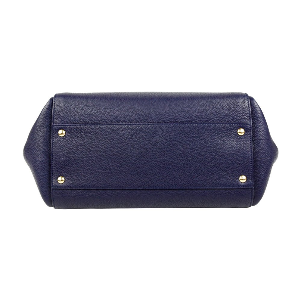 Salvatore Ferragamo Navy Sofia Satchel Bag