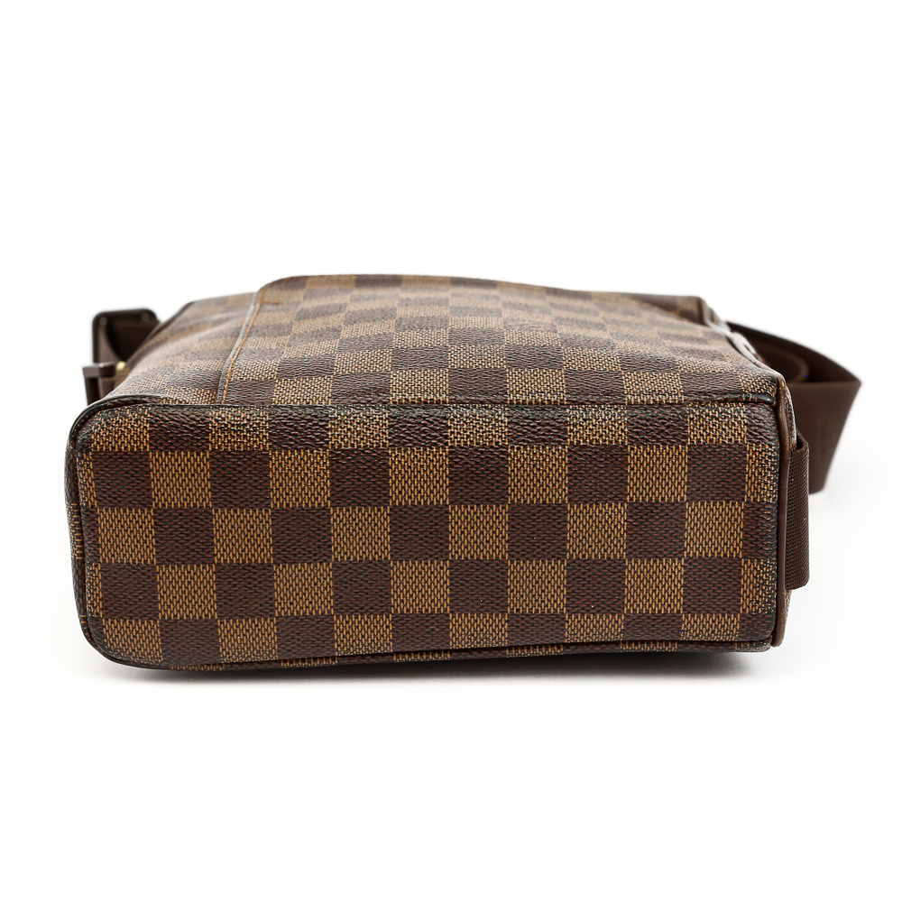 base view of Louis Vuitton Damier Ebene Coated Canvas Olav PM Messenger Bag