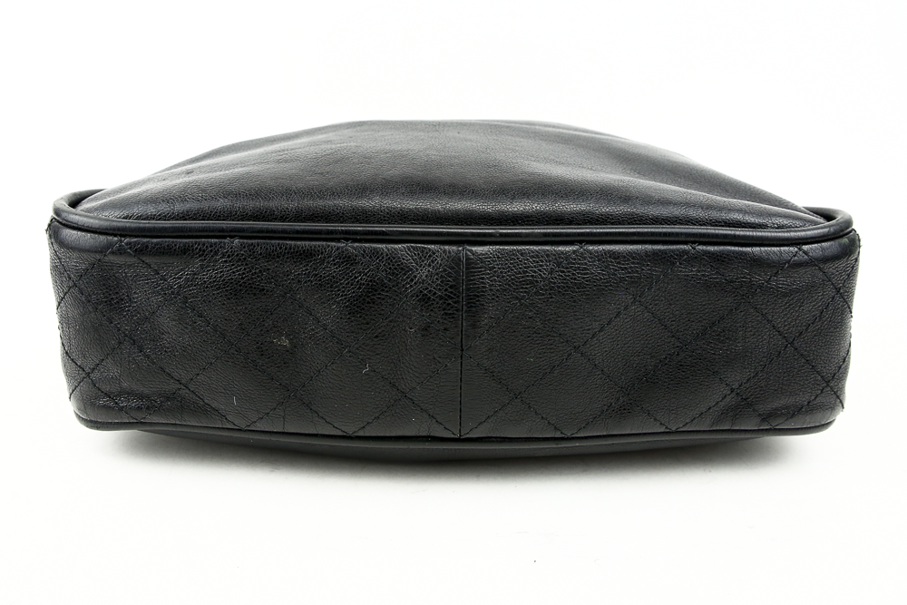 base view of Chanel Black Calfskin Coco Curve Hobo