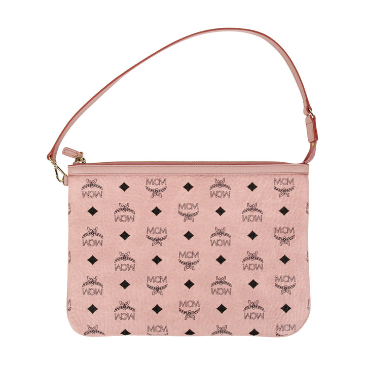 MCM Liz Pink Visetos Zip Pouch