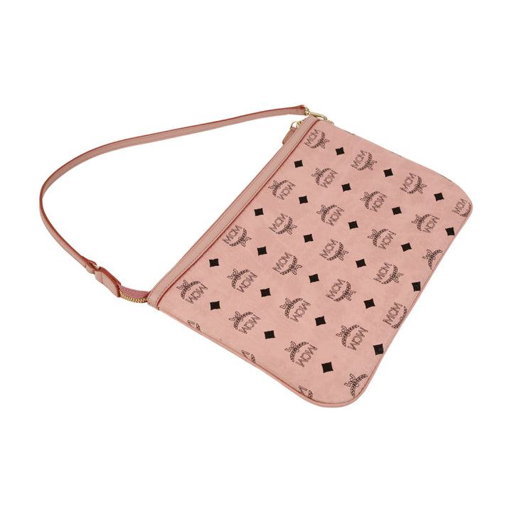 MCM Liz Pink Visetos Zip Pouch