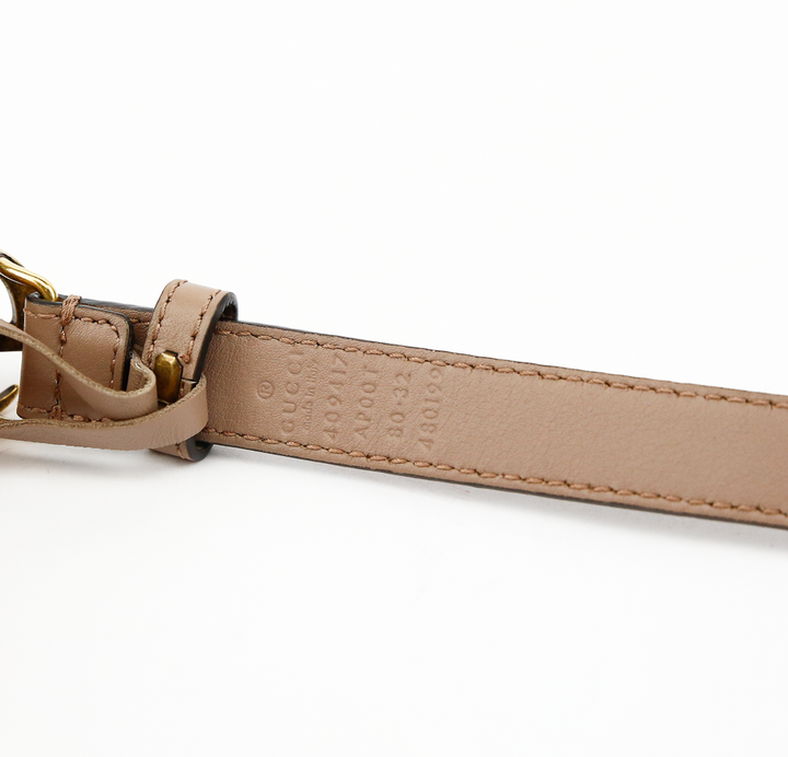 Gucci Dusty Pink Thin GG Belt