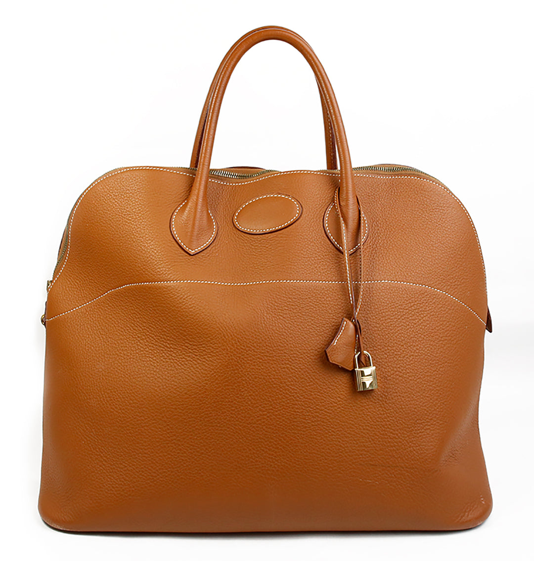 Hermès Caramel Togo Leather Bolide 45