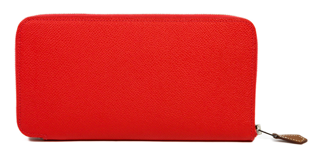 Hermes Red Epsom Leather Silk
In Classic Wallet