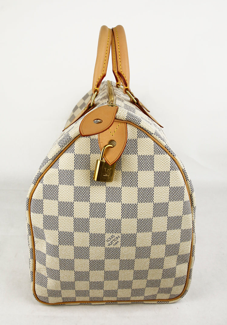 Louis Vuitton Damier Azur Coated Canvas Speedy 35