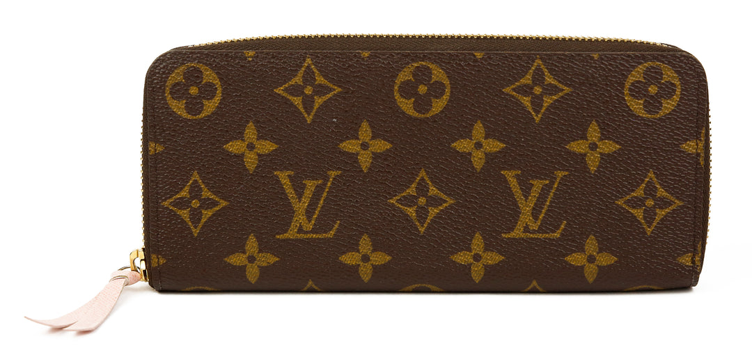 Louis Vuitton Monogram Coated Canvas Clemence Wallet