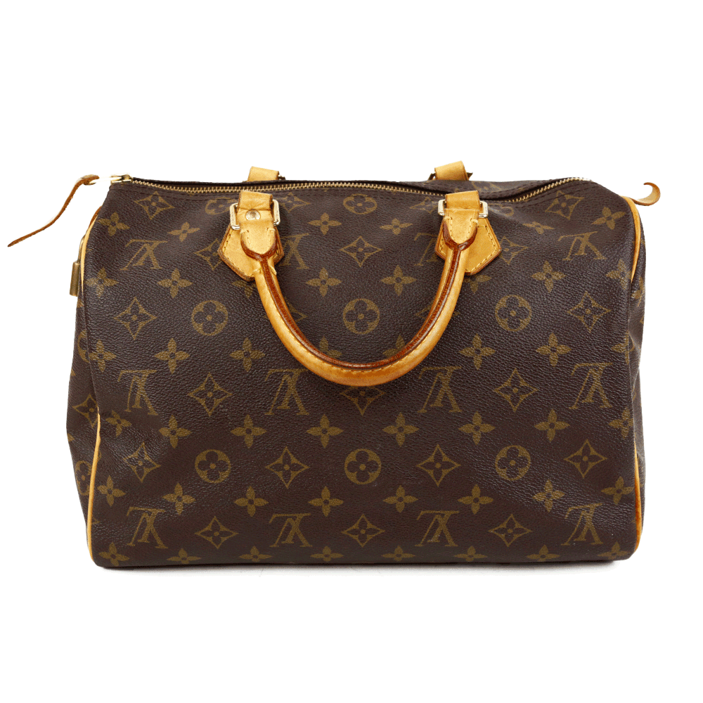 back  view of Louis Vuitton Monogram Speedy 30