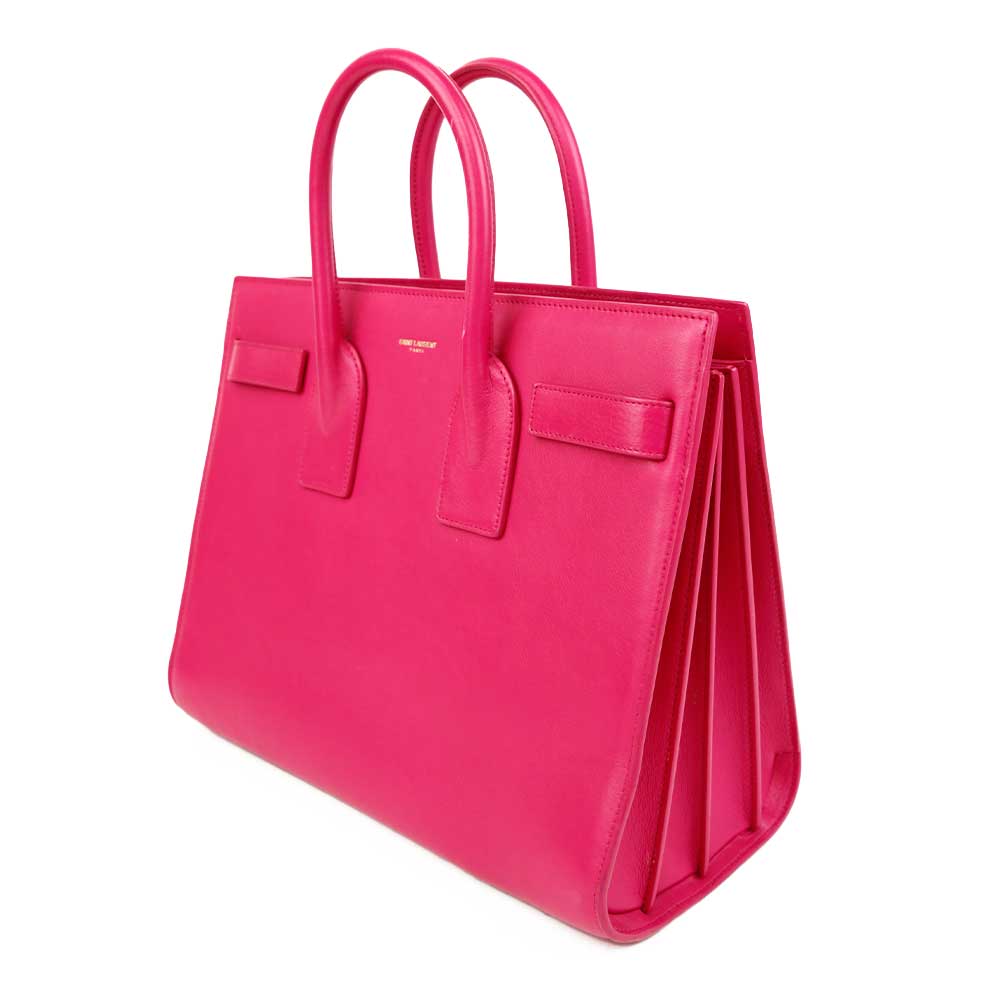 Saint Laurent Bubble Gum Pink Small Sac de Jour Tote Bag