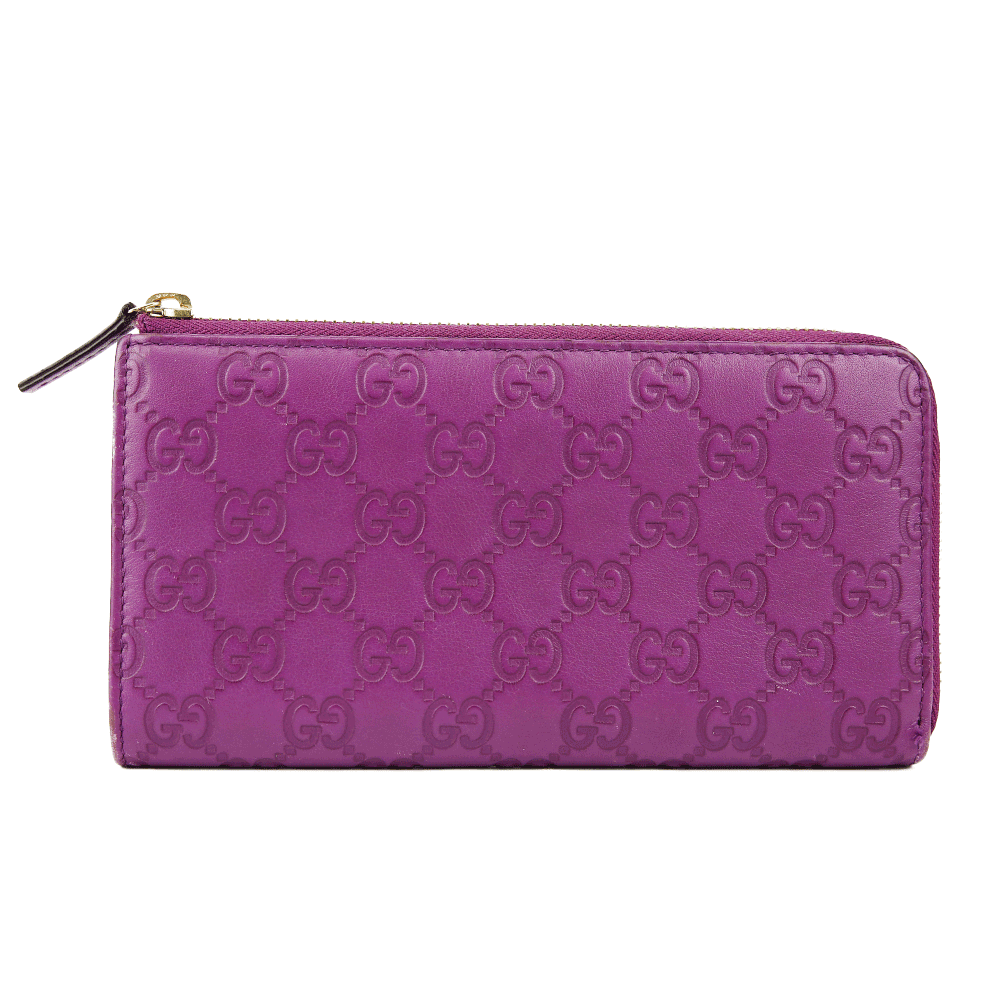 Gucci Purple Guccissima Leather Bree Wallet