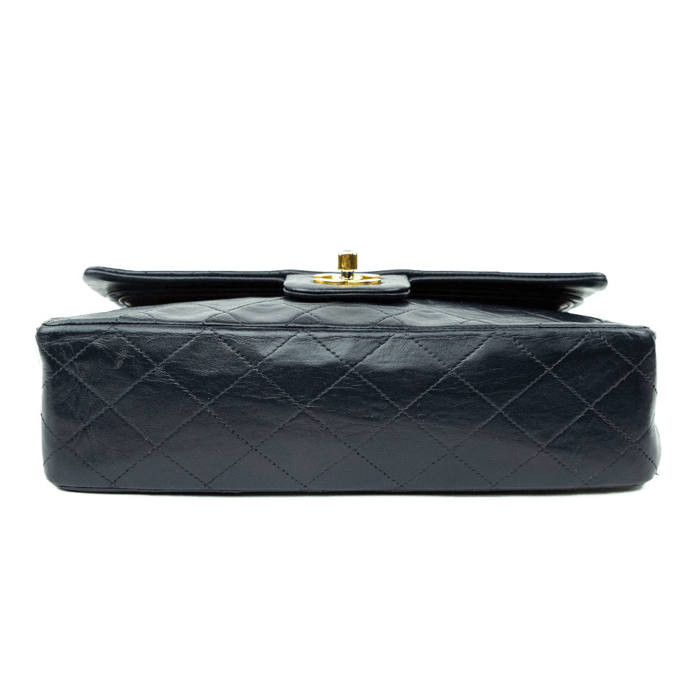 base view of Chanel Vintage Navy Small Classic Double Flap