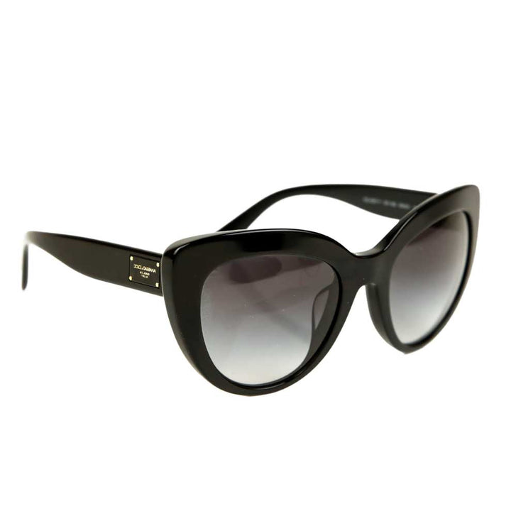 Dolce 
Gabbana Black Oversized Cat-Eye Sunglasses