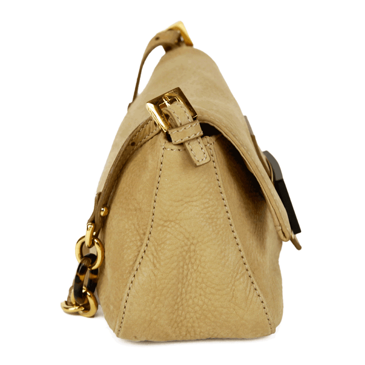 Fendi Beige Leather Mama Forever Mini Baguette