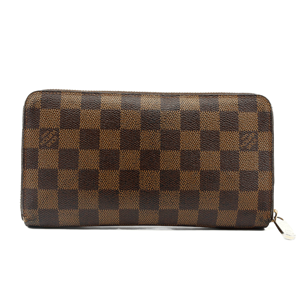 back view of Louis Vuitton Damier Ebene Large Zip-Around Wallet