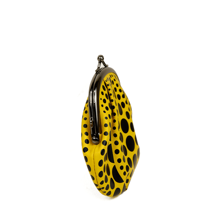 Yayoi Kusama Black 
Yellow Pumpkin Coin Purse