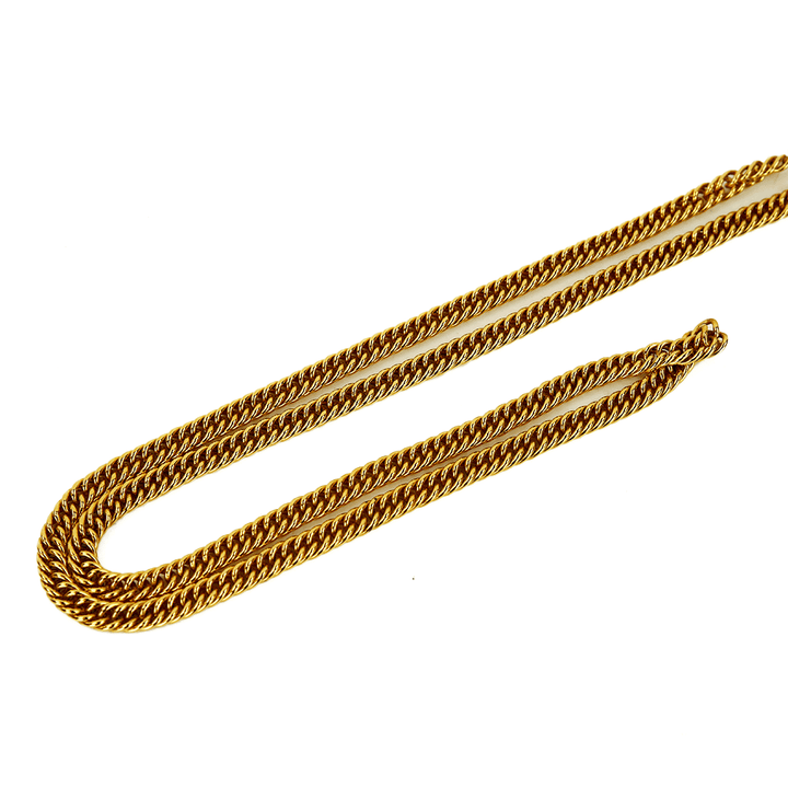 chain view of Chanel Vintage Magnifying Hoop Necklace