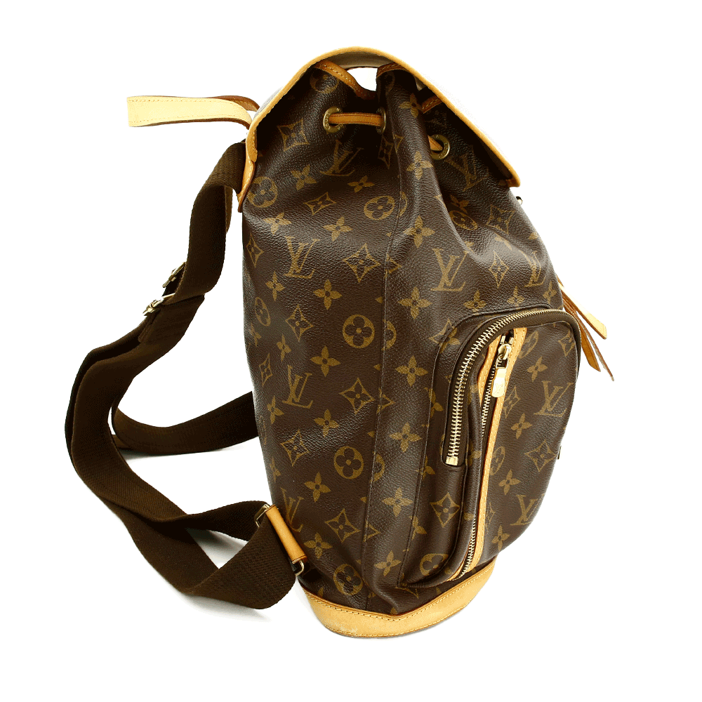 Side view of Louis Vuitton Monogram Canvas Sac A Dos Bosphore Backpack