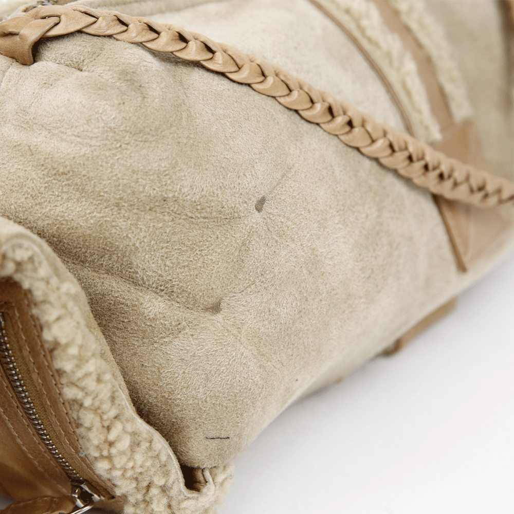 Christian Dior Vintage Shearling Flight Bag