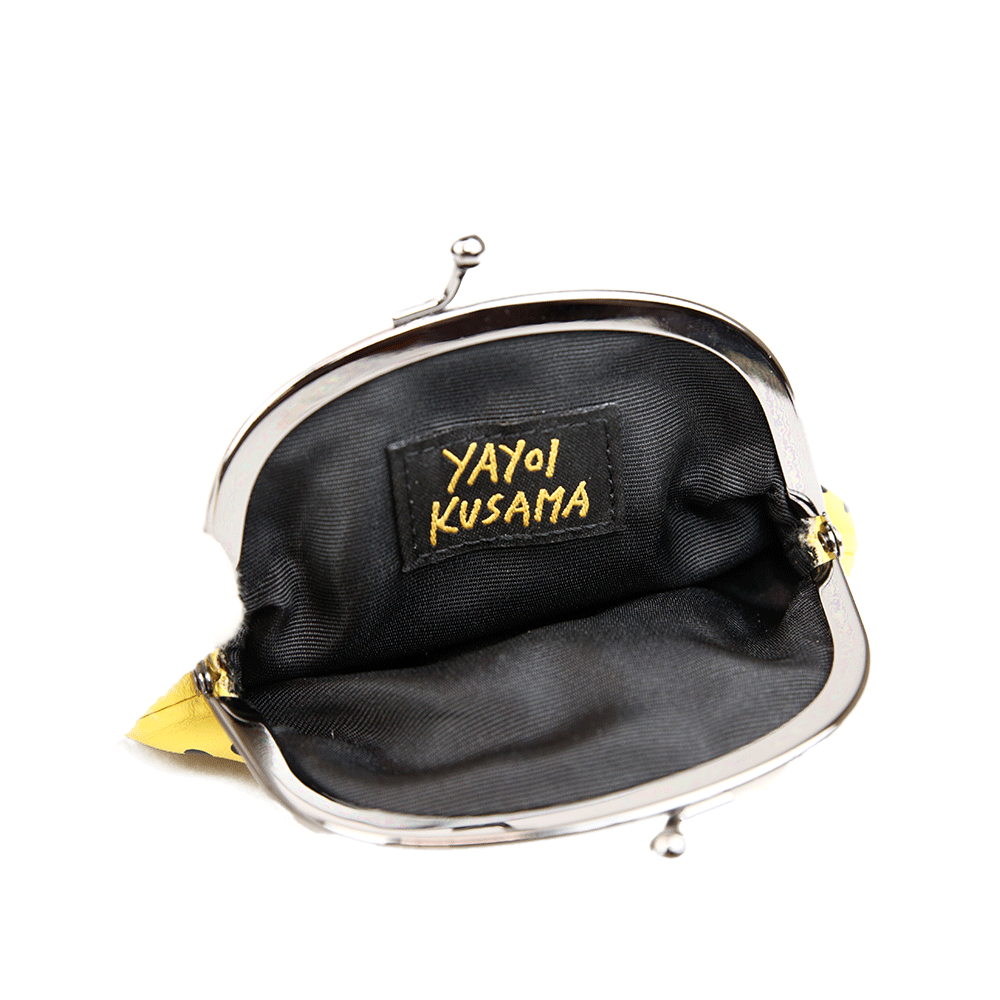 Yayoi Kusama Black 
Yellow Pumpkin Coin Purse