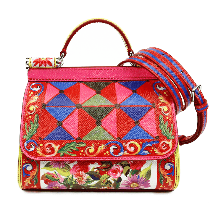 front view of Dolce 
Gabbana Mambo Mini Miss Sicily Handbag