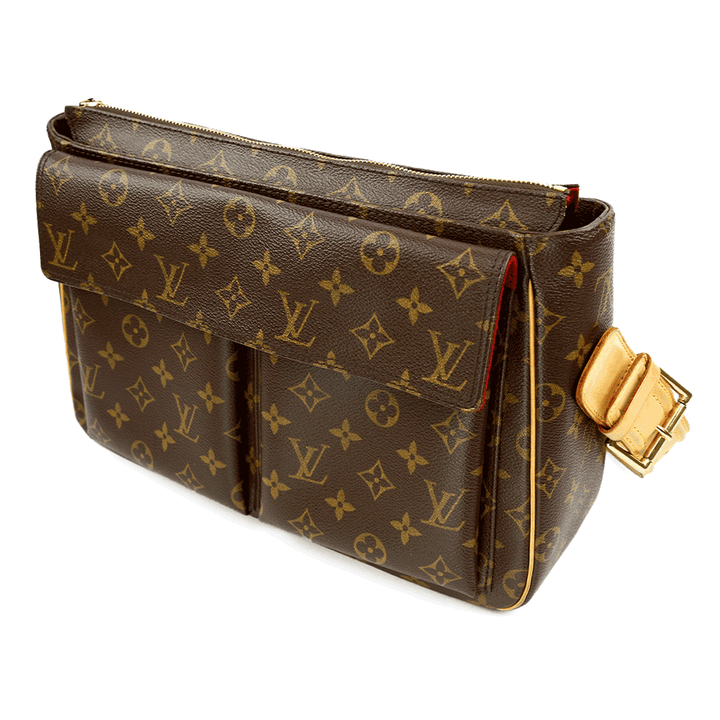 Front view of Louis Vuitton Monogram Coated Canvas Viva Cite Shoulder Bag