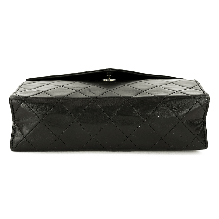 base view of Chanel Vintage Black Quilted Envelope Flap Bag