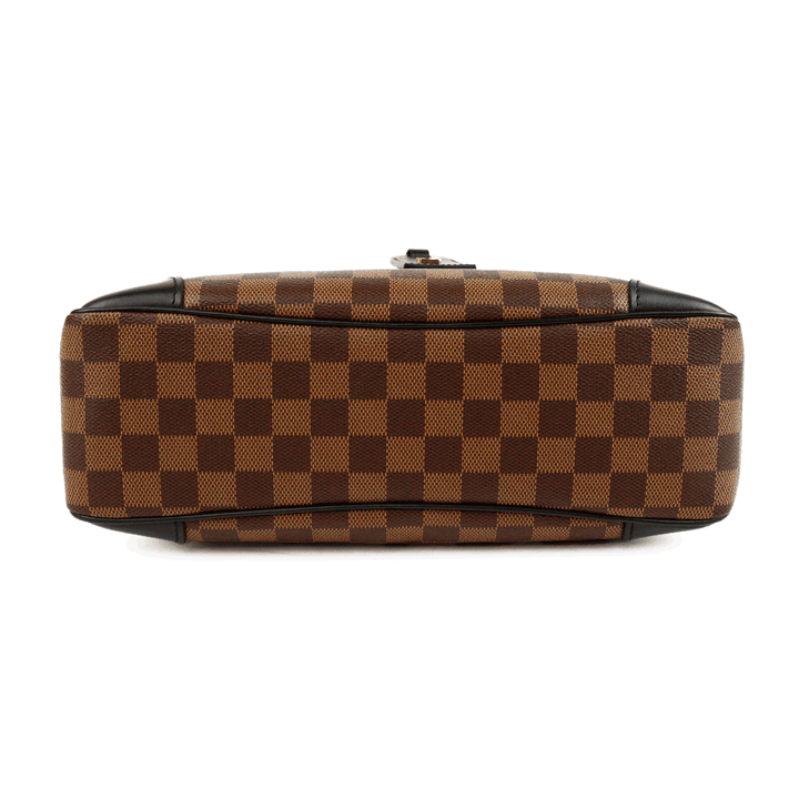 base view of Louis Vuitton Damier Ebene Canvas 
Leather Odéon MM