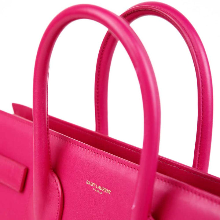 Saint Laurent Bubble Gum Pink Small Sac de Jour Tote Bag