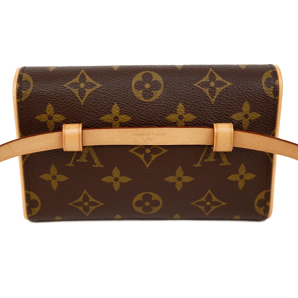 back view of Louis Vuitton Monogram Coated Canvas Pochette Florentine Belt Bag