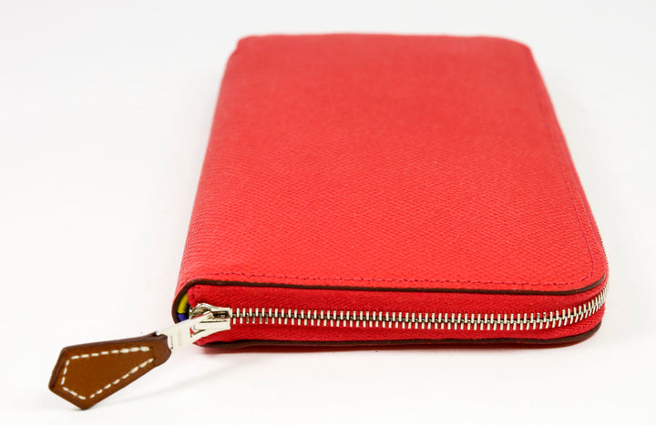 Hermes Red Epsom Leather Silk
In Classic Wallet