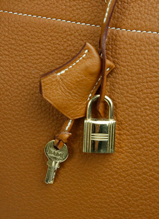 Hermès Caramel Togo Leather Bolide 45