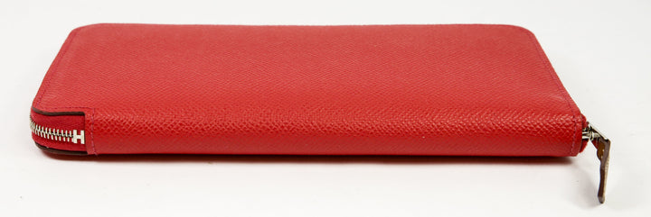 Hermes Red Epsom Leather Silk
In Classic Wallet