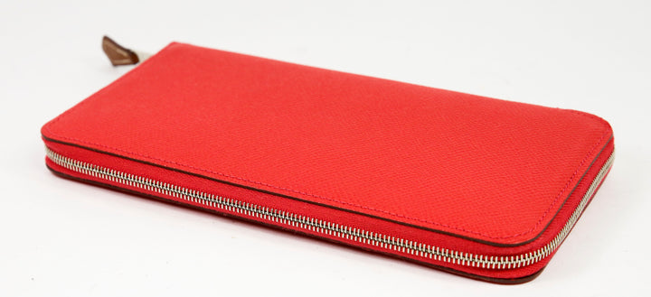 Hermes Red Epsom Leather Silk
In Classic Wallet