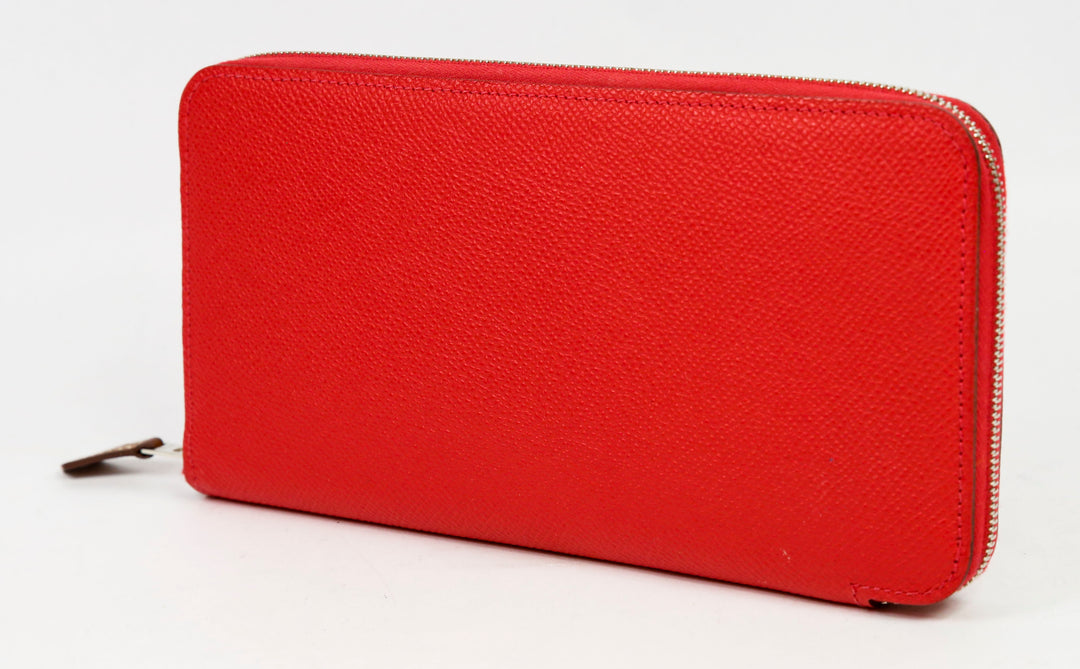 Hermes Red Epsom Leather Silk
In Classic Wallet