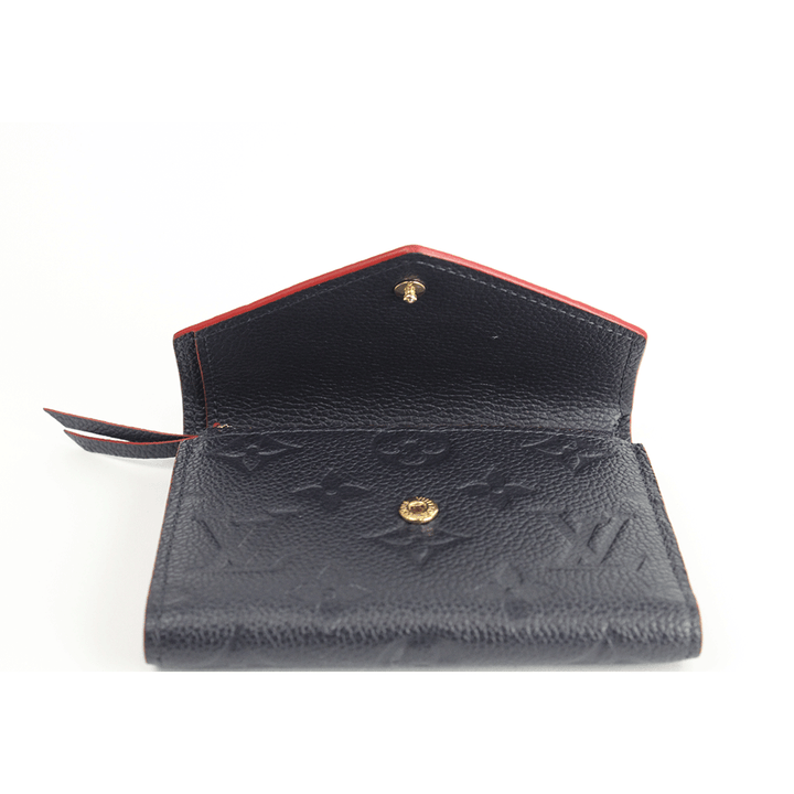 Flap View of Louis Vuitton Navy Empreinte Victorine Wallet