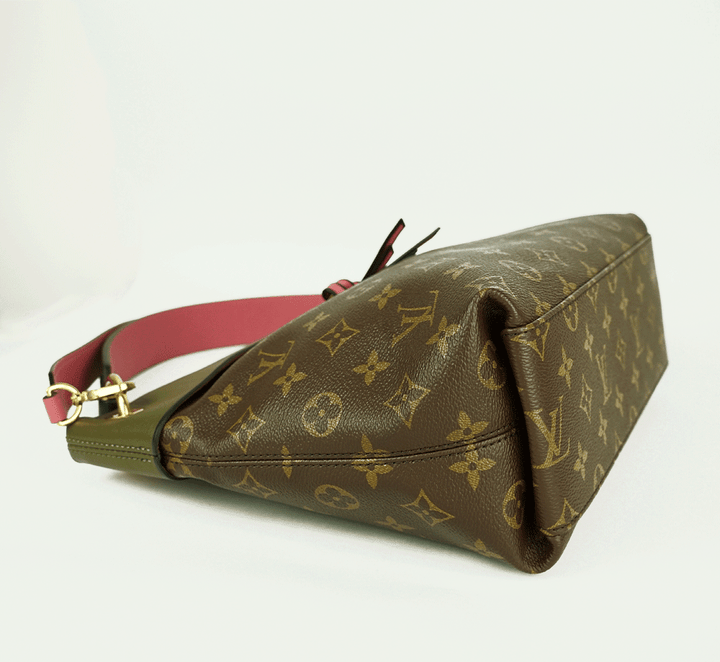 Side View of Louis Vuitton Tuileries Besace Monogram Satchel